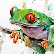 Tree Frog Watercolor Print Frog Art Frog Painting By Dean Etsy Frog Art Watercolor Print Frog Illustration