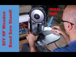 Harbor Freight Portable Band Saw Stand Youtube Portable Band Saw Bandsaw Saw Stand