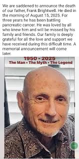 RIP Frank Brightwell