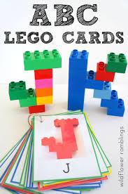 Alphabet Lego Cards Uppercase Free Printable Wildflower Ramblings New Lego Activities Preschool Activities Alphabet Activities