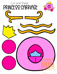 Download Free Printable Princess Carriage Craft Template