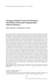 This paper has been prepared according to the latest jee exam pattern. Pdf Changing Attitudes Toward The Homeless The Effects Of Prosocial Communication With The Homeless