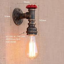 Grand oriental applique murale lampe marocaine applique murale tajia h 45cm. Applique Murale Retro Style Conduit D Eau Steampunk E27 Mon Enseigne Lumineuse