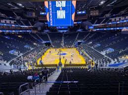 chase center section 109 home of golden state warriors