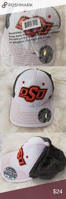 Oklahoma State University Cap Zephyr Stretch M L Oklahoma State Oklahoma State University Accessories Hats
