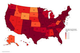 The Total Cost Of The Most Expensive College In Each U S State Usa Travel Map Usa Map United States Map