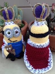 king bob minion and teddy hakeln muster hakeln hakelmuster