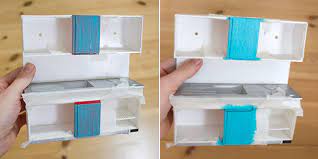 Puppenstube möbel möbel selber bauen dioramen anleitungen basteln kamine puppenmöbel puppenhausmöbel diy puppenhaus. Neugestaltung Eines Puppenhauses 3 Mobel Lackieren Und Puppenhaus Einrichten Kreativlabor Berlin