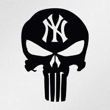 Punisher Skull New York Yankees Car Body Window Bumper Vinyl Decal Sticker Tattoos Pinterest Tatuajes Calaveras And El Castigador