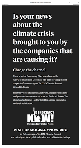 Want to see the time in new york, united states compared with your home? Democracy Now Runs Full Page Ad In The New York Times About The Importance Of Independent News Coverage Of The Climate Crisis Democracy Now