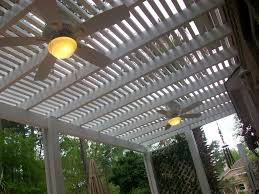 What are some popular product styles within ceiling fans? Outdoor Pergola With Fan Novocom Top