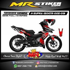 Sebagai ilustrasi honda supra x 125 dok ahm. Stiker Motor Decal Supra 150gtr Crash Redbull Honda Stiker Motor