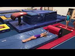 Vault Drills At The End Knee Jump Hand Stands Hurdle Hand Stand Over Mailbox Fall Flat Gymnastics Lessons Gymnastics Skills Gymnastics Training