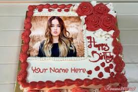Make the day more memorable by wishing them with her name and photo on cake. Write Name On Birthday Cake Online