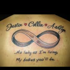 The best way to declare your feeling is. Infinity Tattoos With Names And Quotes Quotesgram