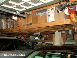 Most garage spaces contain a lot of unused space along the top edges of the walls. Overhead Garage Storage
