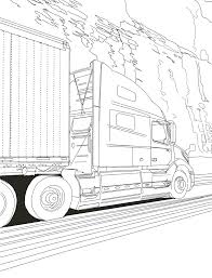 With a little imagination color this tractor trailer coloring page with the most crazy colors of your choice. 2