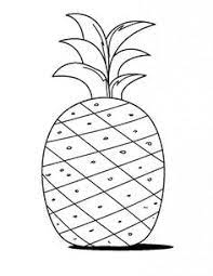 Here is sweet and tasty pinapple. Pineapple Coloring Pages