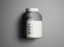 Download Whey Protein Jar Mockup