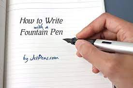 How To Write With A Fountain Pen Fountain Pen Fountain Pens Calligraphy Lettering Over the last year she got seriously interested in calligraphy and lettering, with an …