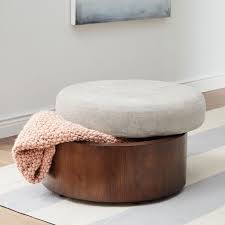 Trim off the excess fabric. Upholstered Top Storage Ottoman