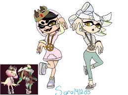 Other than that pretty nice. Another Drawing Of Callie And Marie But With The Clothes Of The Octo Expasion Of Pearl And Marina What Do You Think Callieism