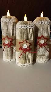 Paper Candles Folded Book Art Old Book Crafts Upcycled Books Crafts