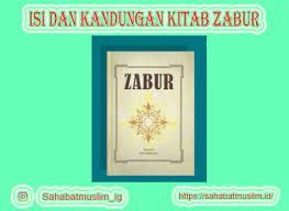 Allah swt telah menurunkan kitab suci kepada empat orang rasul, yaitu kitab zabur kepada nabi daud as., kitab taurat kepada nabi musa as., kitab injil kepada nabi isa as., dan kitab suci alqur'an kepada rasulullah muhammad saw. Kitab Taurat Diturunkan Kepada Nabi Musa Dengan Bahasa