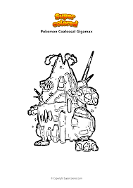 You can color this pokemon online. Coloring Page Pokemon Coalossal Gigamax Supercolored Com