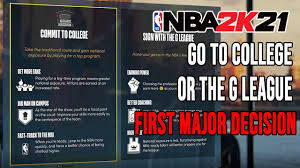 Submitted 2 years ago by bullssillysam17. Nba 2k21 Next Gen Should You Go To College Or The G League Easy Fans Endorsement Method Youtube
