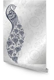 Designs ads business cards cards invitations letterhead magazine menu posters ticket voucher; Peacock Wedding Card Design Royal India Wallpaper Roll Pixers We Live To Change