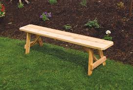 It can easily be placed around a tree trunk please note delivery is to kerbside only from where you are responsible for unloading the item. Red Cedar Traditional Backless Bench From Dutchcrafters Amish