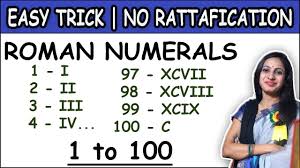 We did not find results for: Roman Numbers 1 To 100 One To Hundred Roman Number Mathsbyshweta Youtube