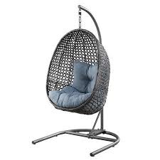See more desk chair types. Better Homes Gardens Lantis Patio Wicker Hanging Chair With Stand And Blue Cushion Hanging Chair With Stand Hanging Egg Chair Swinging Chair