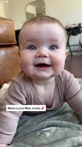 Adorable Baby Luna Mae Chats with Mom