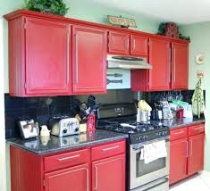 rckc44 red color kitchen cabinets