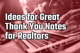 Maybe you would like to learn more about one of these? 5 Easy Thank You Note Templates For Real Estate Agents Hooquest
