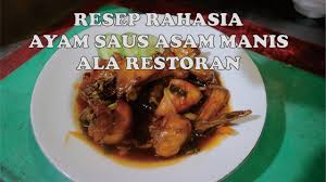 Masak sampai mengental, kurang dari 1 menit, kemudian masukkan nanas dan ayam. Resep Ayam Saus Asam Manis Ala Restoran Berbintang Youtube