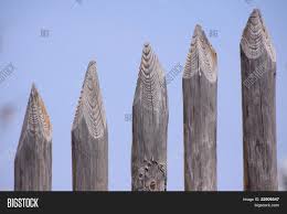Fence spikes country/region of manufacture: Wooden Spike Fence Image Photo Free Trial Bigstock