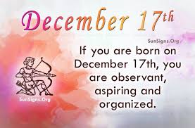 December 17 Birthday Horoscope Birthday Horoscope November Birthday Quotes December Quotes