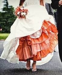 Color Focus Orange Wedding Belle Favors Blog Orange Wedding Wedding Dresses Autumn Wedding