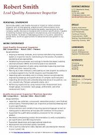 125+ samples, all free to save and format in pdf or word. Quality Inspector Resume Pdf June 2021