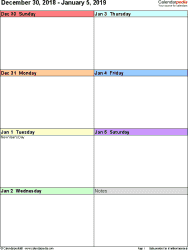 Maybe you would like to learn more about one of these? Weekly Calendars 2019 For Word 12 Free Printable Templates