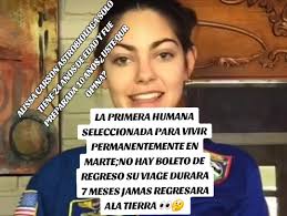 Ya Salio Alisa Para Marte