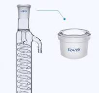 JiaoFengHeng Lab Borosilicate Glass Condenser with 24/29 ...