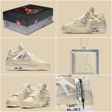 Off White X Air Jordan 4 Sail In 2020 Air Jordans Jordan 4 Fly Shoes