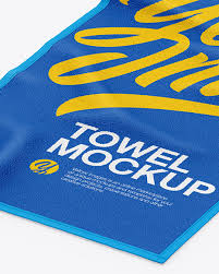 You need to showcase the design on hotel towels, cards. Beach Towel Mockup In Object Mockups On Yellow Images Object Mockups