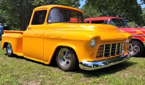 Image result for Chrome Yellow 1955 Truck