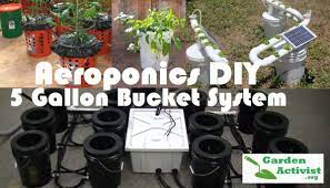 Aeroponics System The Diy 5 Gallon Bucket Aeroponics Aeroponics Diy Organic Gardening Tips