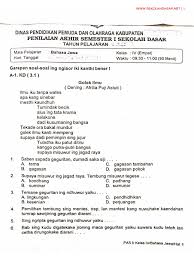 Contoh soal aksara jawa kelas 10 contoh soal dan contoh. Soal Ulangan Bahasa Jawa Kelas 4 Semester 1 Www Sekolahdasar Net